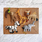 Safari Animal Ornament - Set of 5