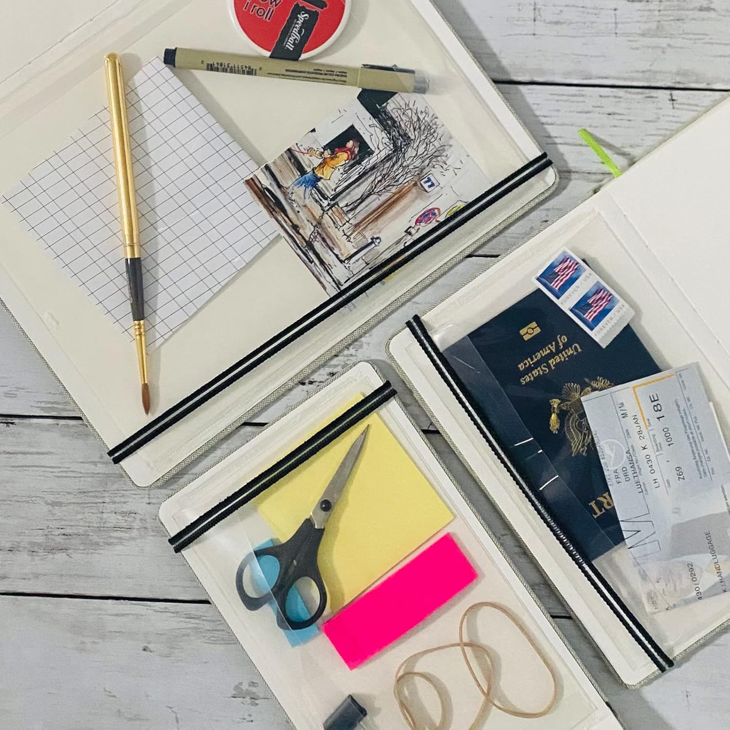 Travel Watercolor Journal, Pocket Pano