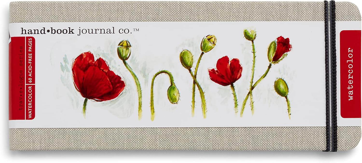 Travel Watercolor Journal, Pocket Pano