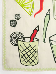 "Spicy Margarita" Linen Tea Towel