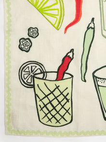 "Spicy Margarita" Linen Tea Towel