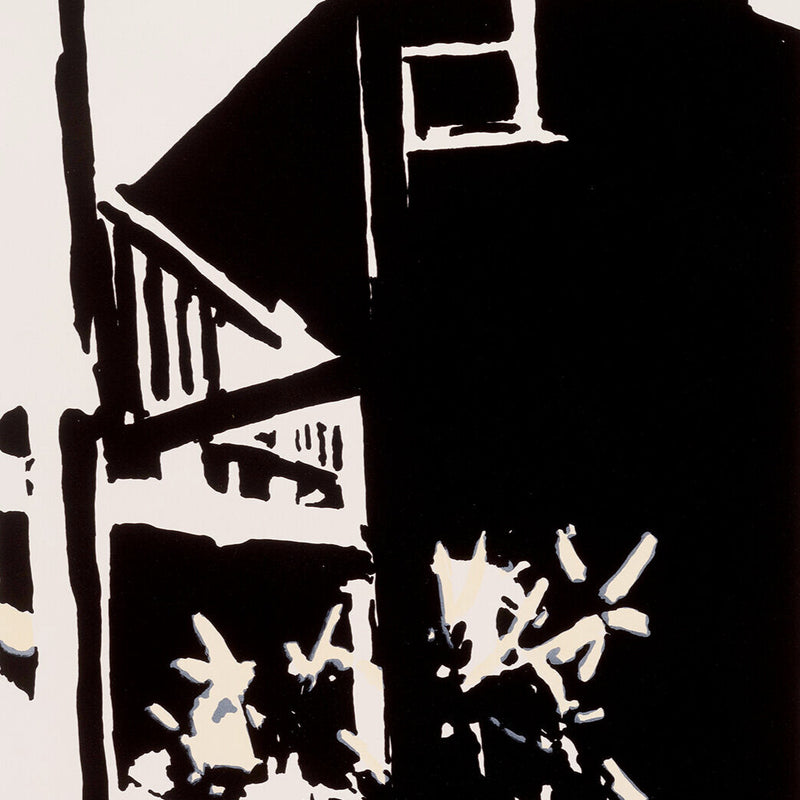 Robert Dash lithograph from Garden Portfolio “…aluminum foil days,” 1971 