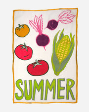 "Summer" Linen Tea Towel