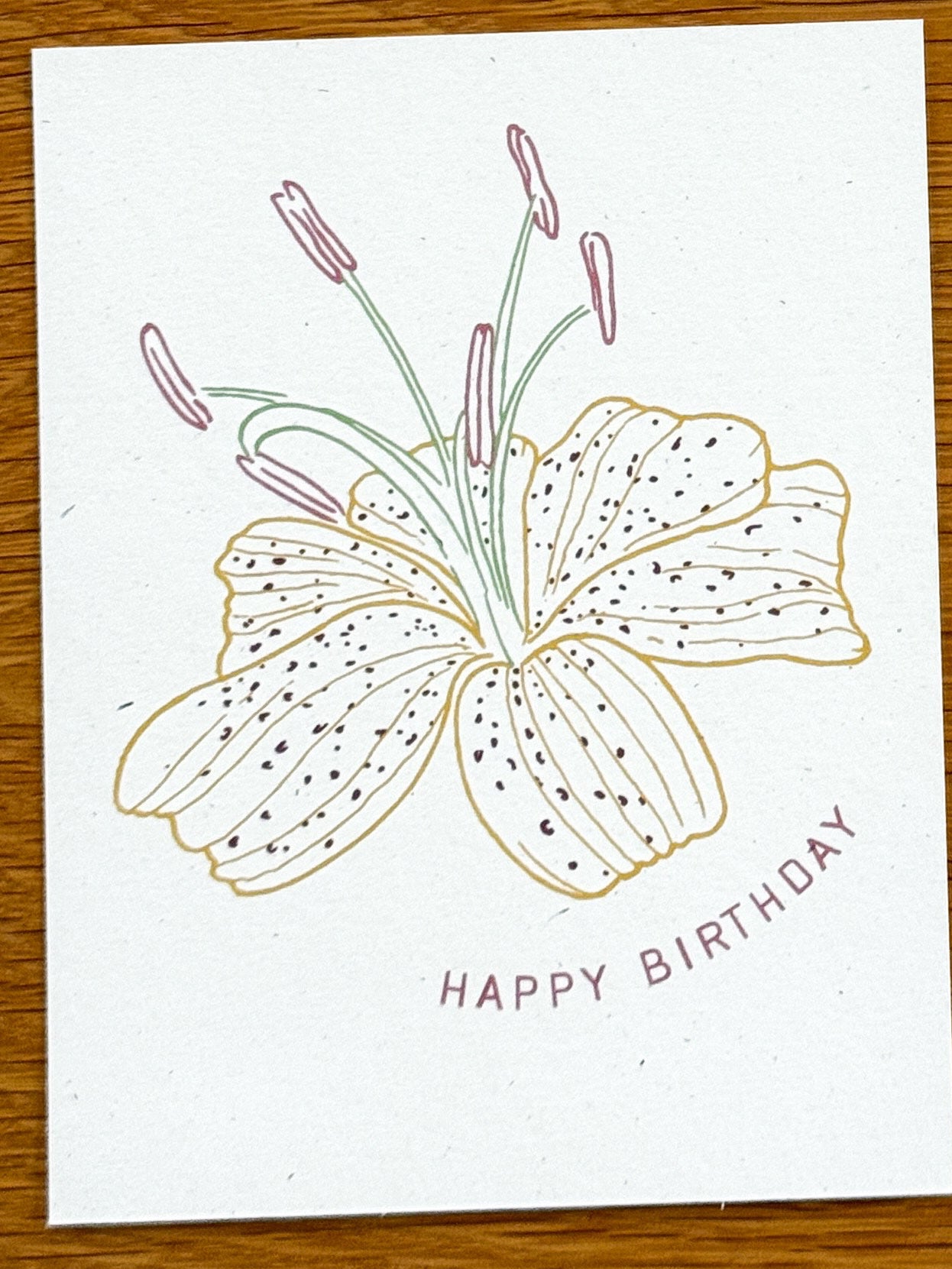 "Happy Birthday" Greeting Card
