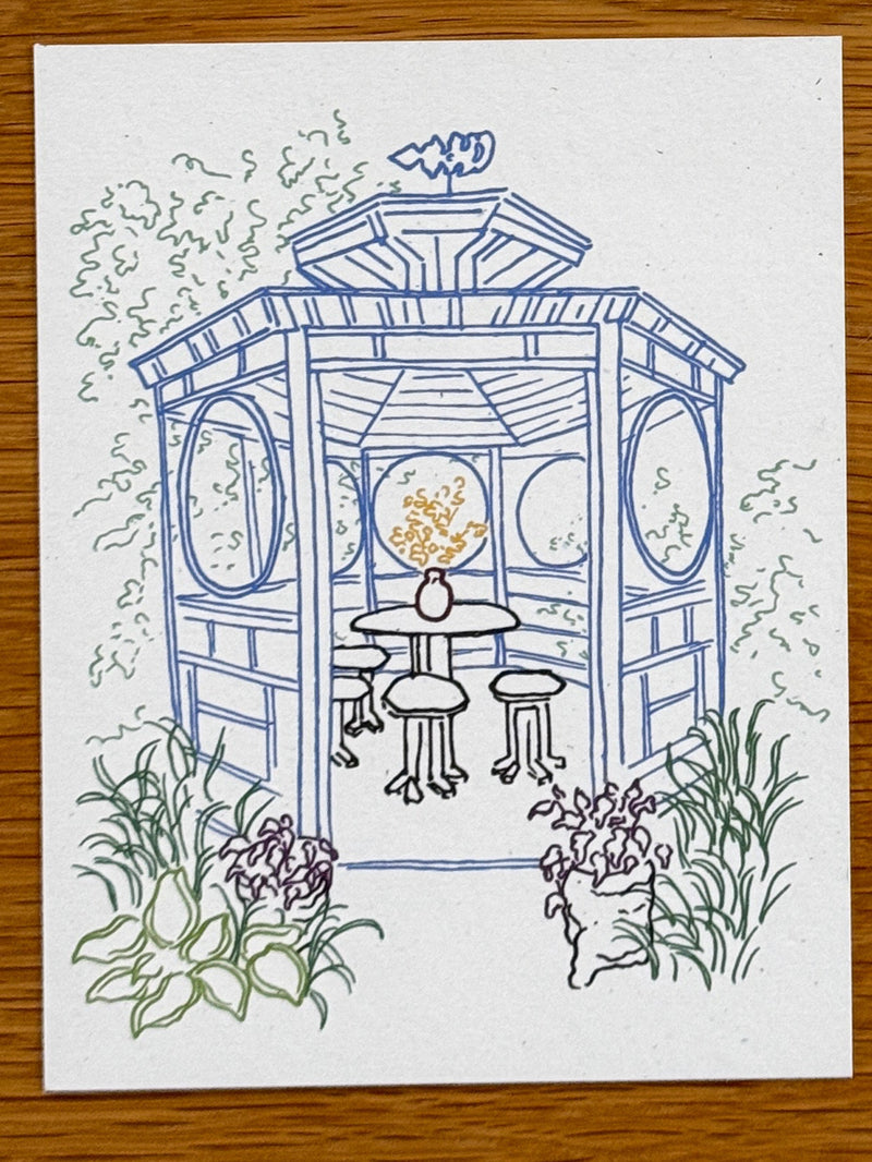 "Madoo Gazebo" Greeting Card