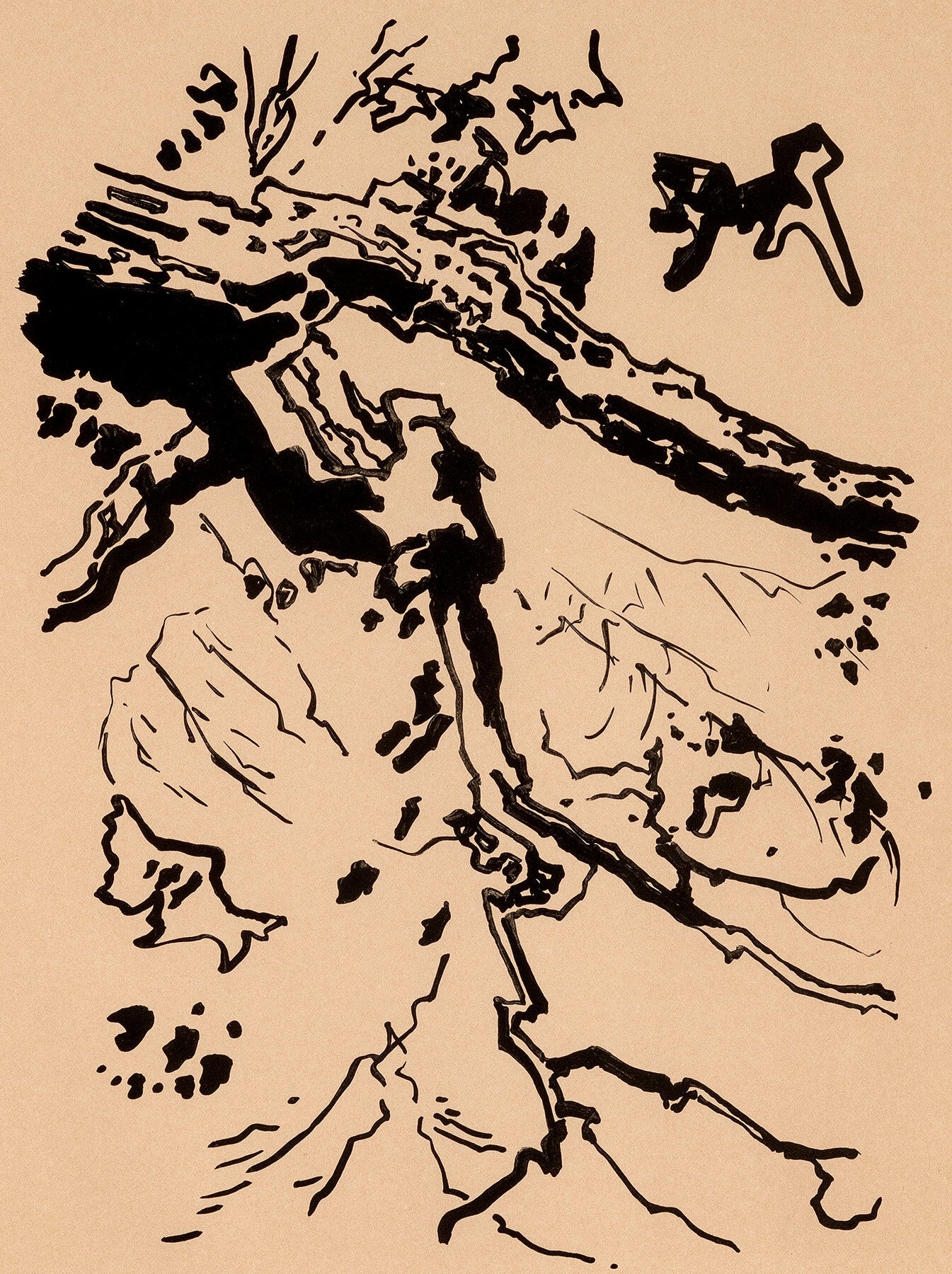 Robert Dash print, "The Branch"