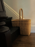 Stair Tote - Smoked Rattan