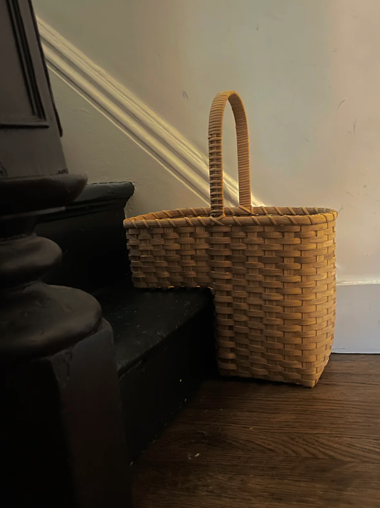 Stair Tote - Smoked Rattan
