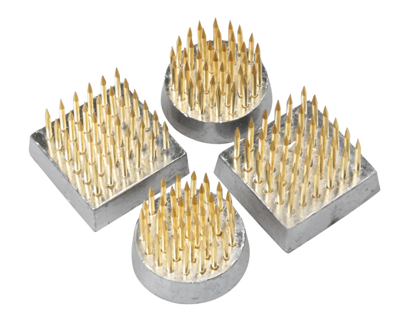 Mini Kenzen Brass Set Flower Frogs