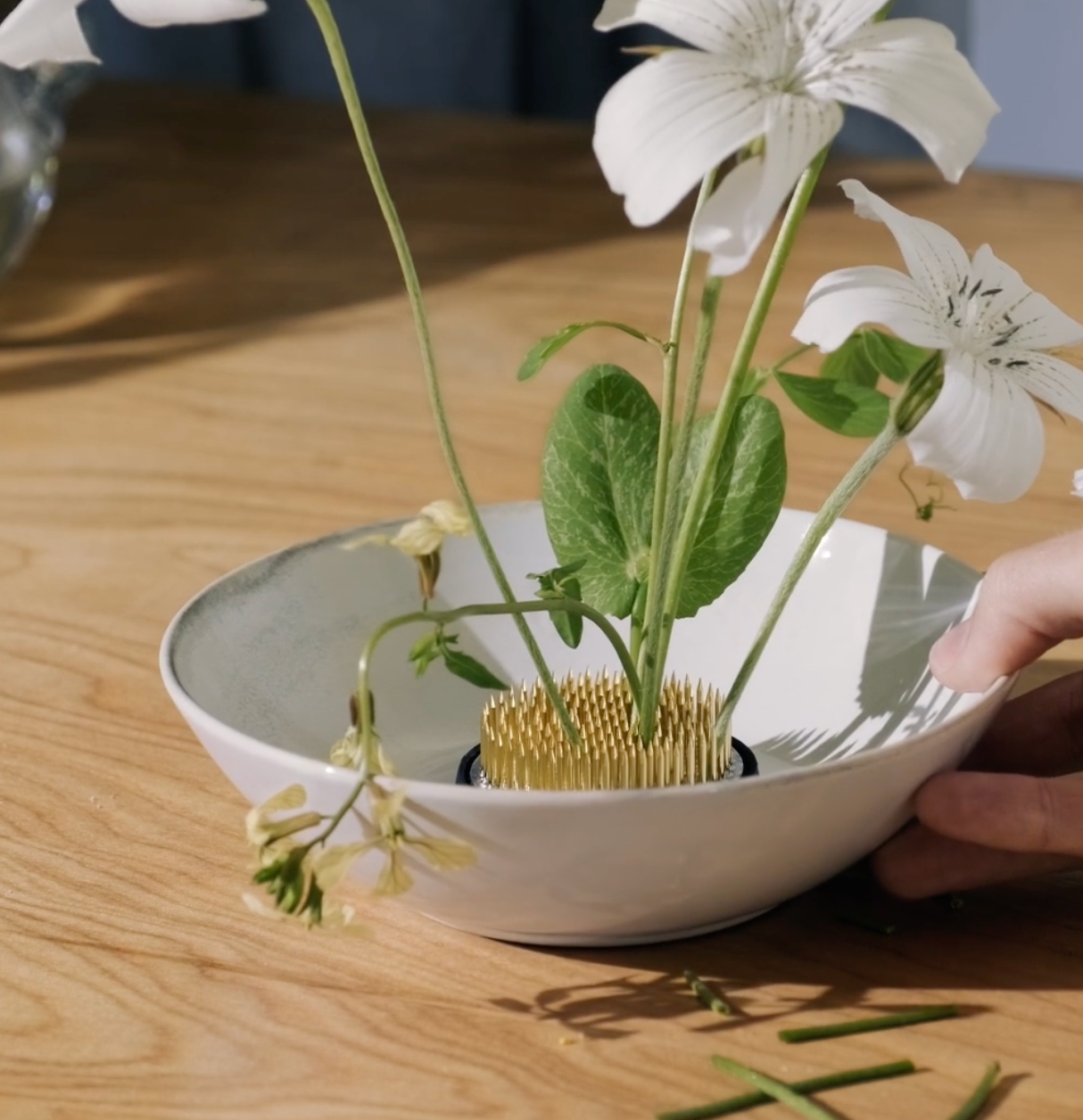The Shop at Madoo | Niwaki Medium Kenzen Brass Flower Frog | MADOO The Shop at Madoo | Niwaki Medium Kenzen Brass Flower Frog | MADOO