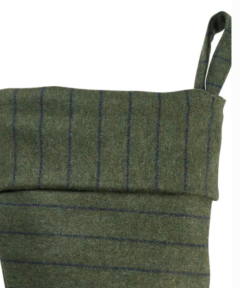 Boyd Wool Pinstripe Stocking - Green