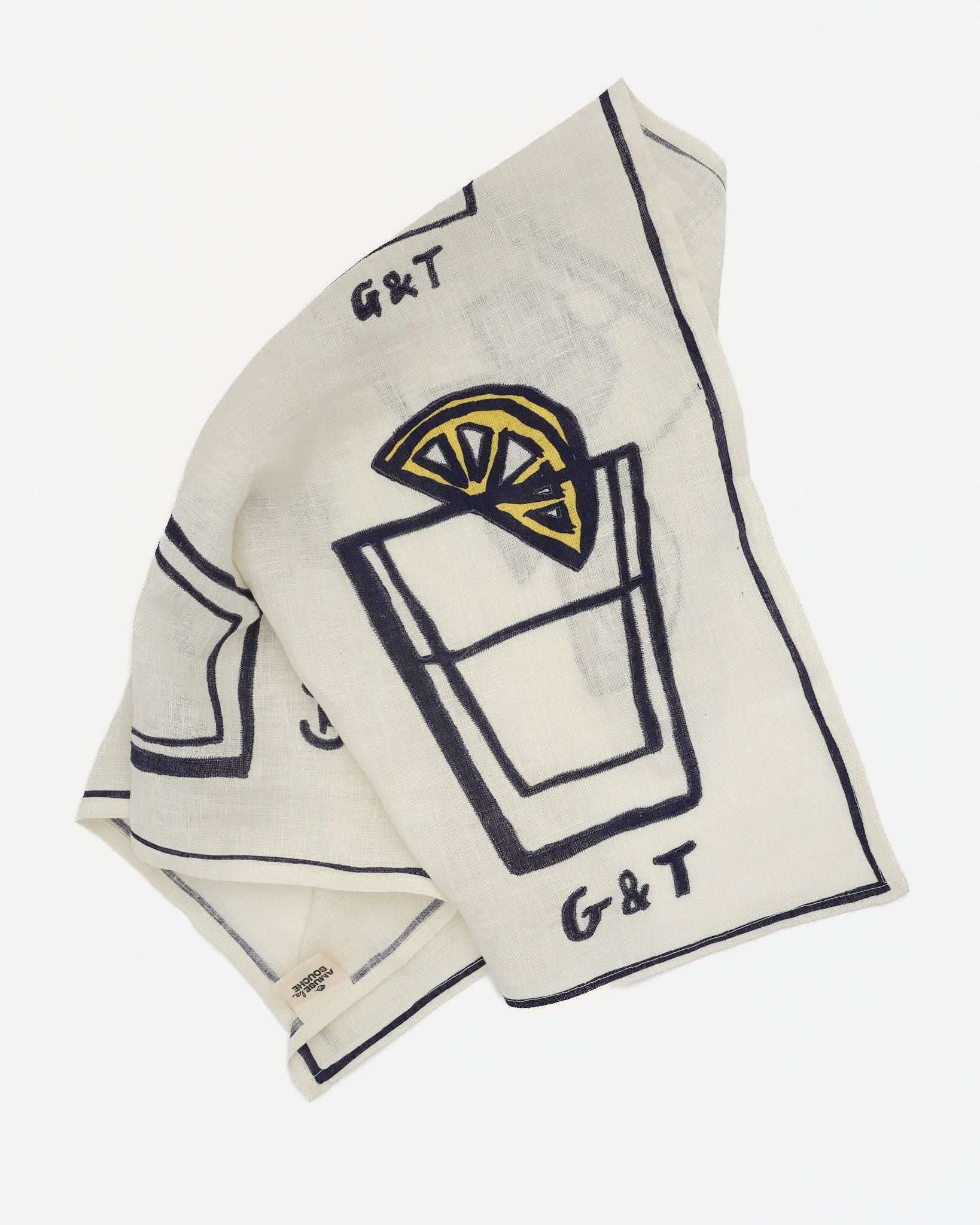 "G&T" Linen Tea Towel