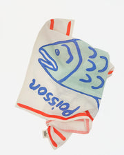 "Poisson" Linen Tea Towel
