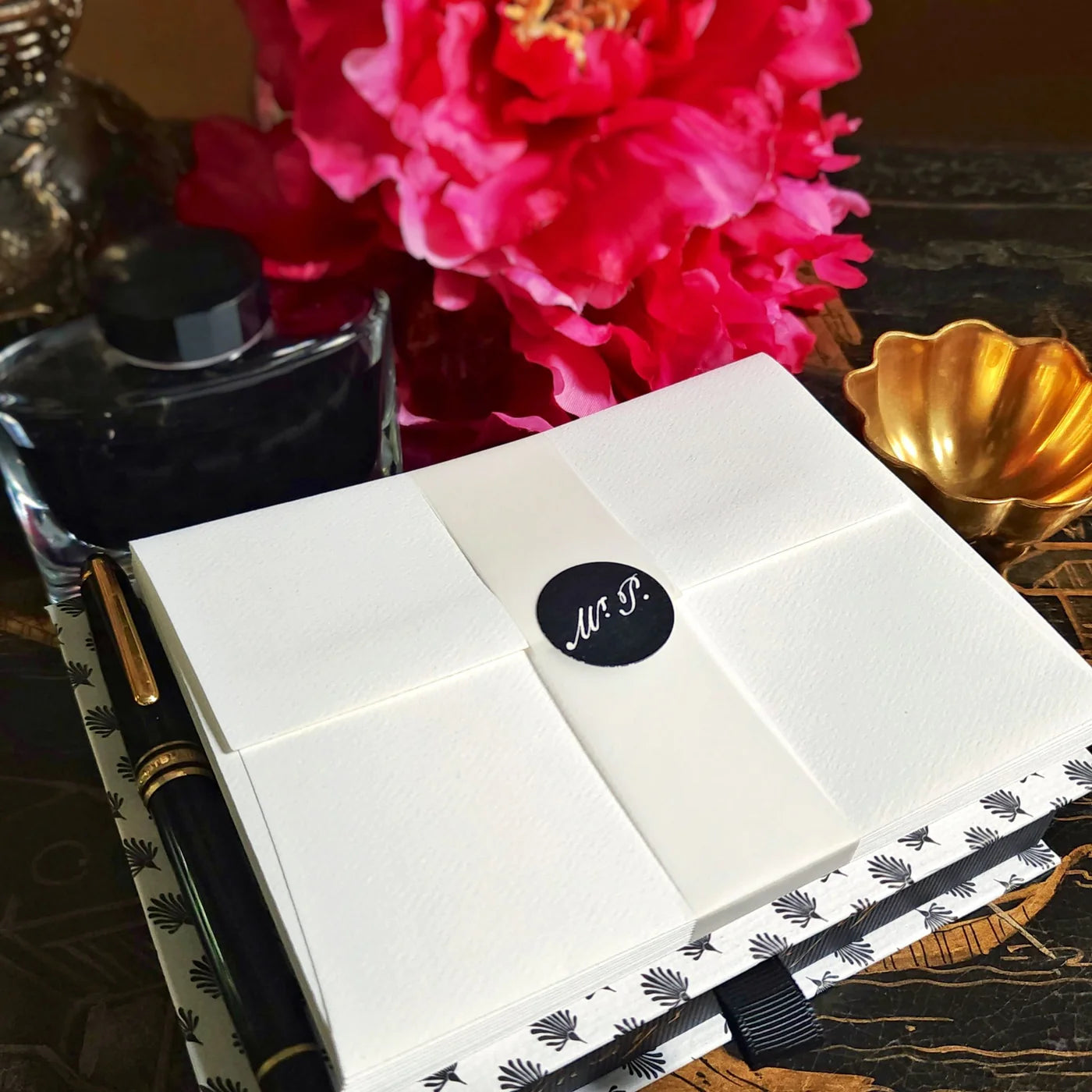 Marian McEvoy: Pack of 'Tropicalia Verde' Custom Note Cards