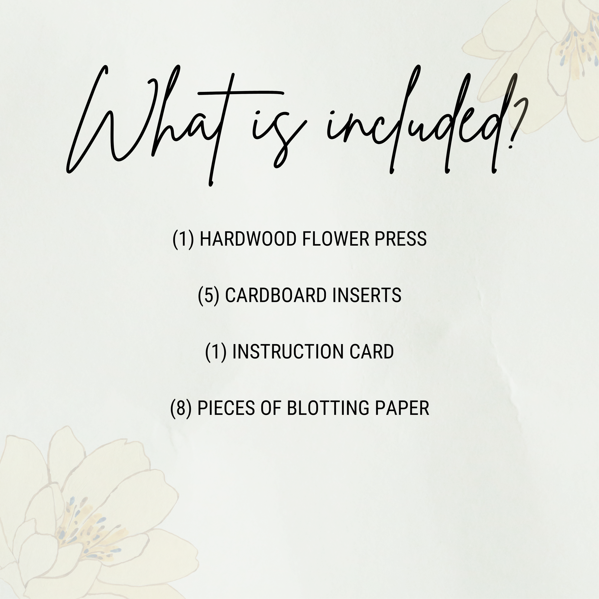 Hardwood Flower Pressing Kit