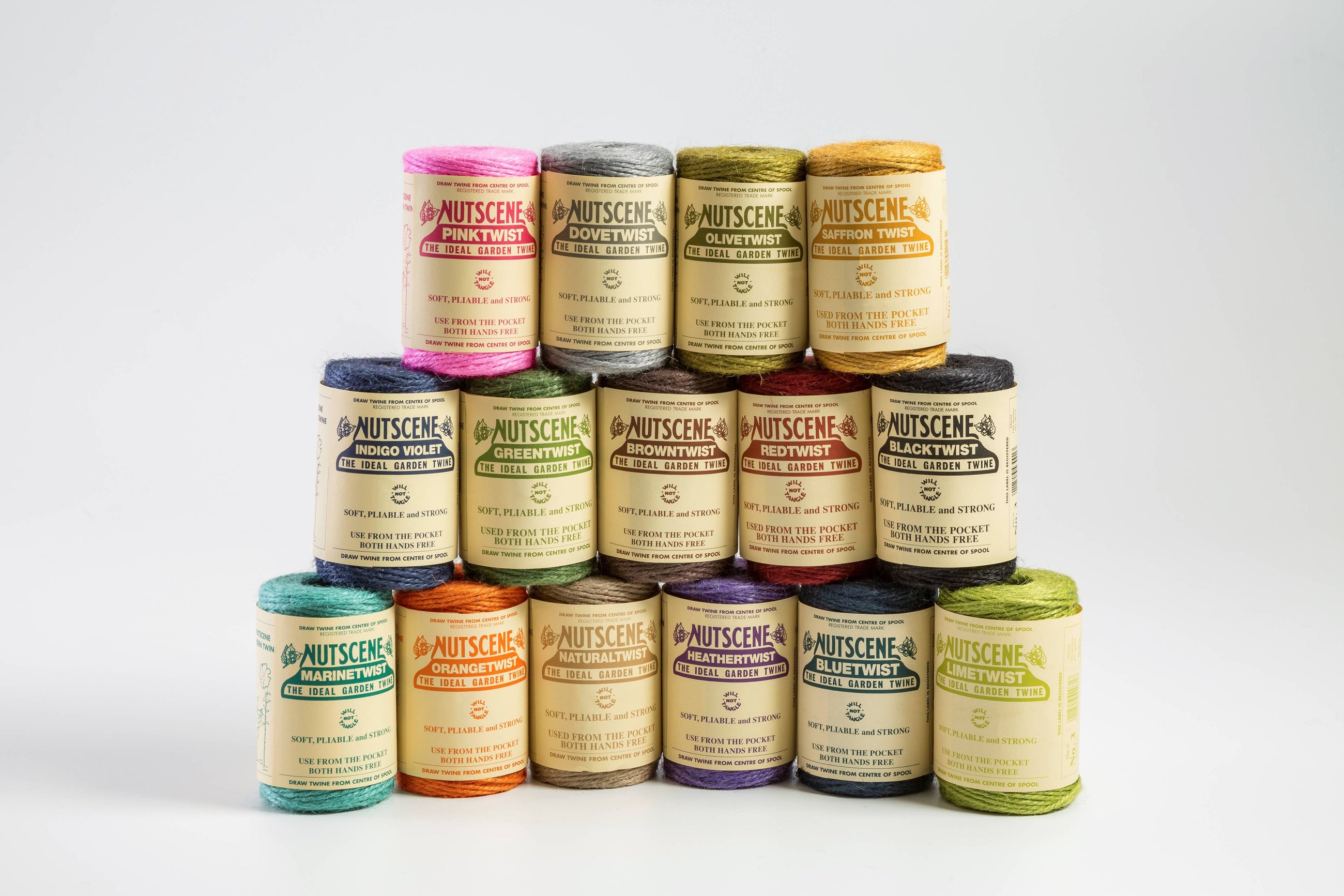 Colourful Jute Twine Spools from the Nutscene Heritage Range